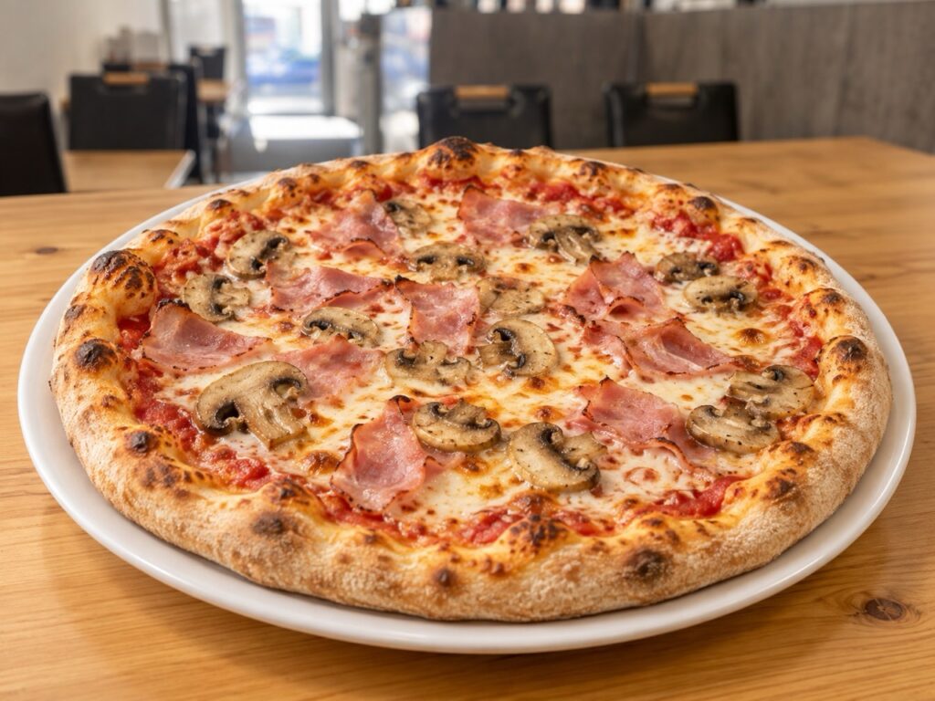 Pizza Sorrento, ofenfrisch und heiß vom Baroni